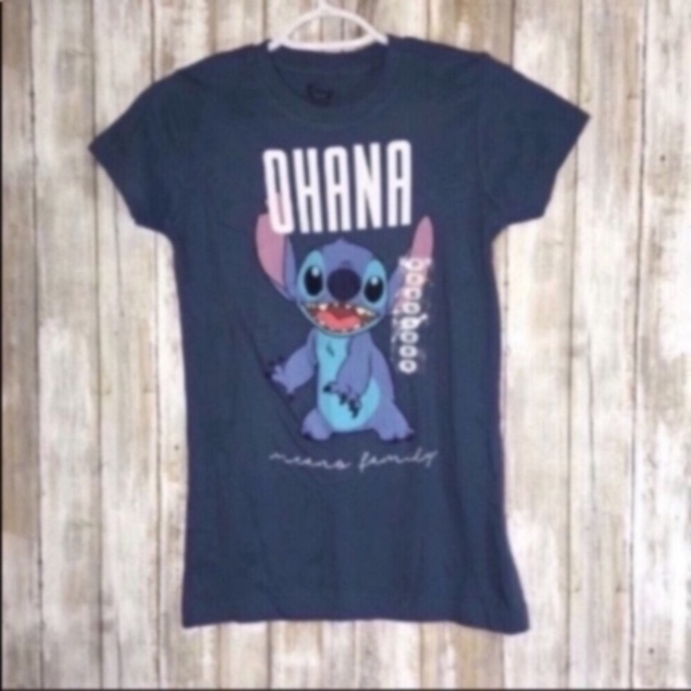Disney Stitch Ohana Blue Tee